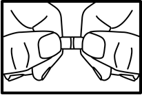 The tablet can be divided into two equal doses, as the picture shows.  If necessary, you can hold the tablet between your thumbs and forefingers and break it apart.