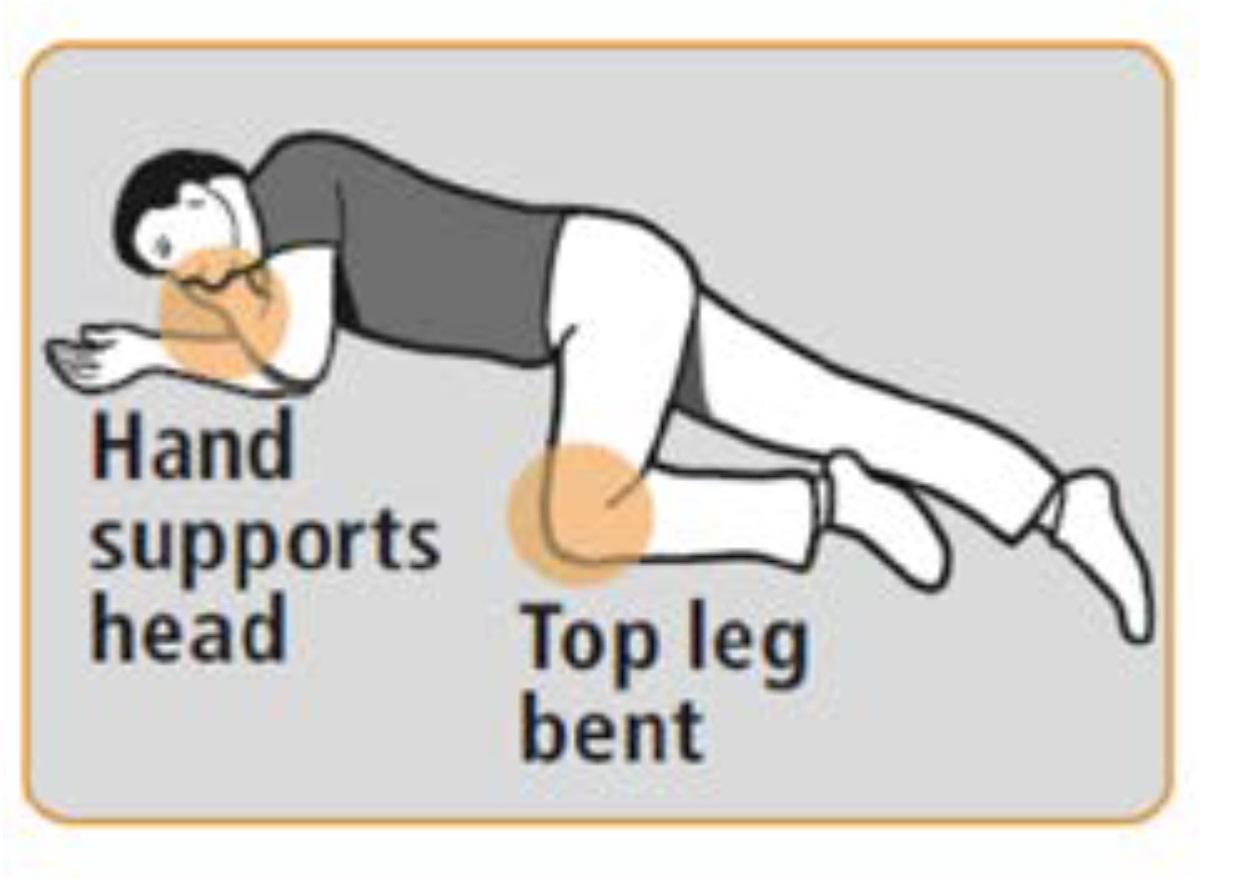 Place the patient in a stable lateral position