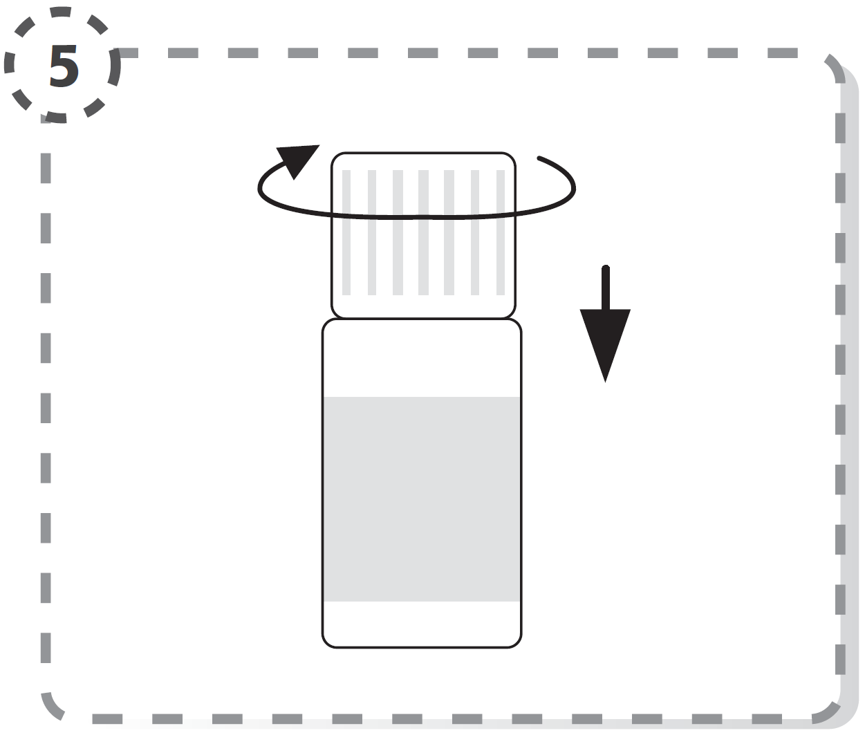 Bild på stängning av flaska