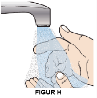 Tvätta dina händer noggrant med tvål och vatten.