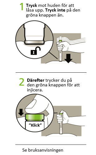 Dessa bilder visas på vänster sida i den tryckta bipacksedeln