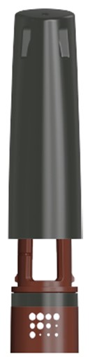 Sätt tillbaka pennhuven på injektionspennan för att skydda Alhemo från ljus