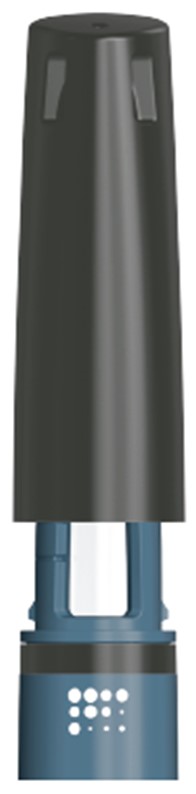 Sätt tillbaka pennhuven på injektionspennan för att skydda Alhemo från ljus