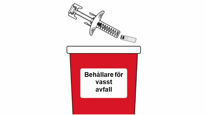 Behållare för vasst avfall