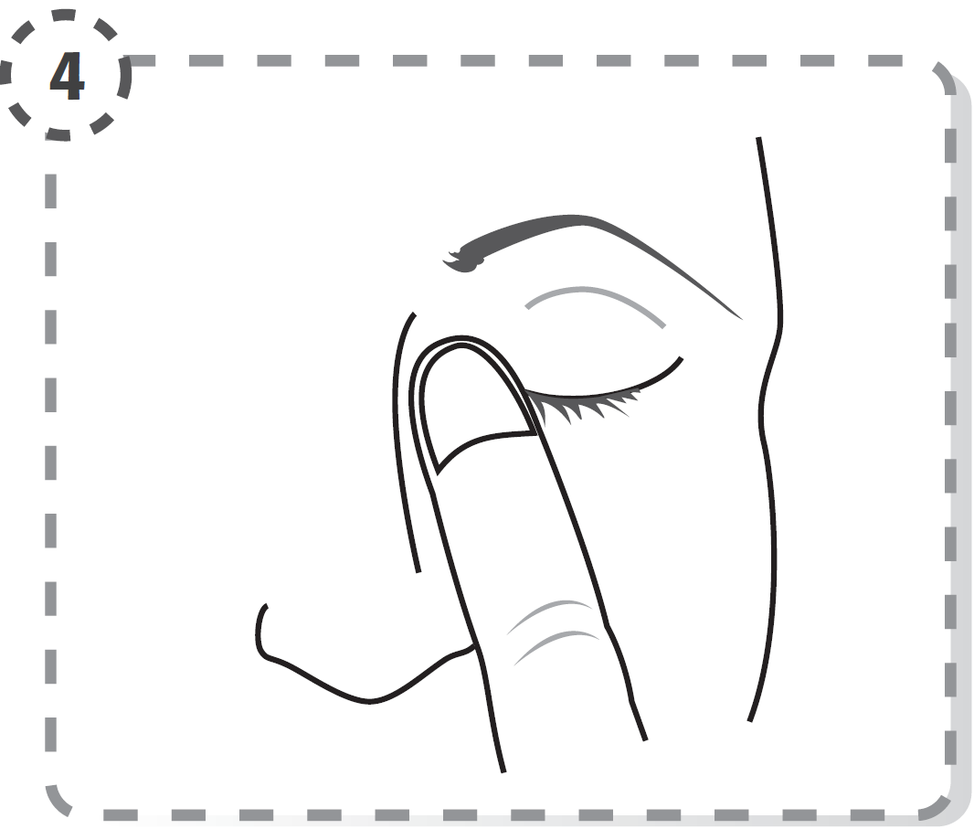 Bild på stängt öga