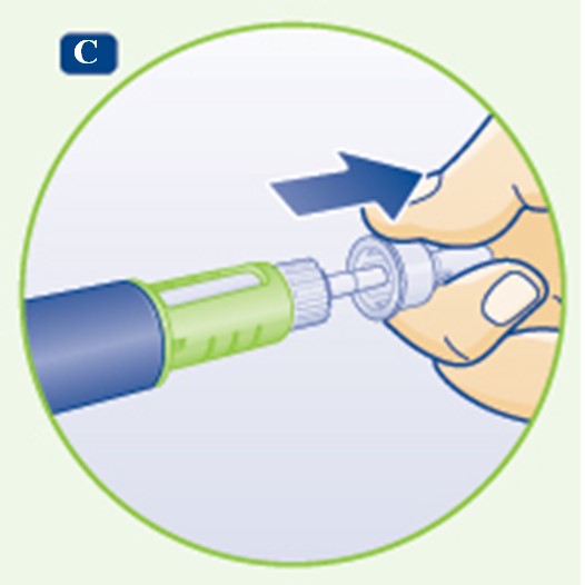 Dra av det yttre nålskyddet och behåll det.