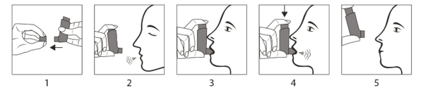 Användning av inhalatorn