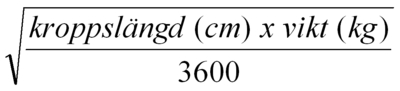 Mosteller's formel